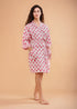Women's Short Dressing Gown Genda Pink